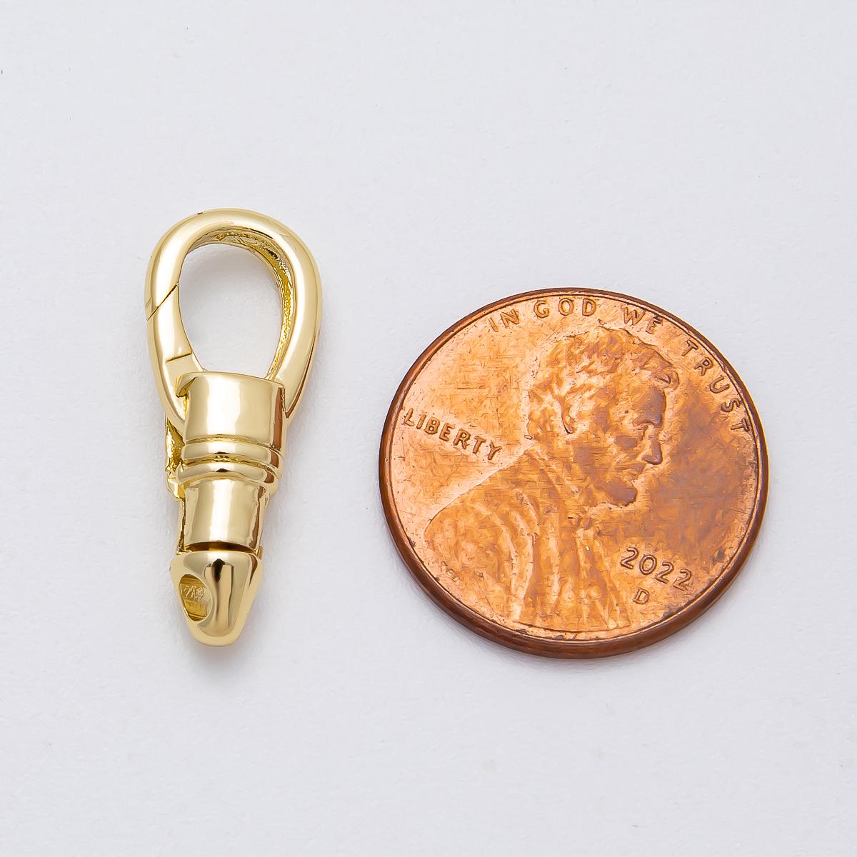 16k gold filled lobster swivel clasps, 22.4mm x 8.8mm clasps in gold silver color Findings-00144