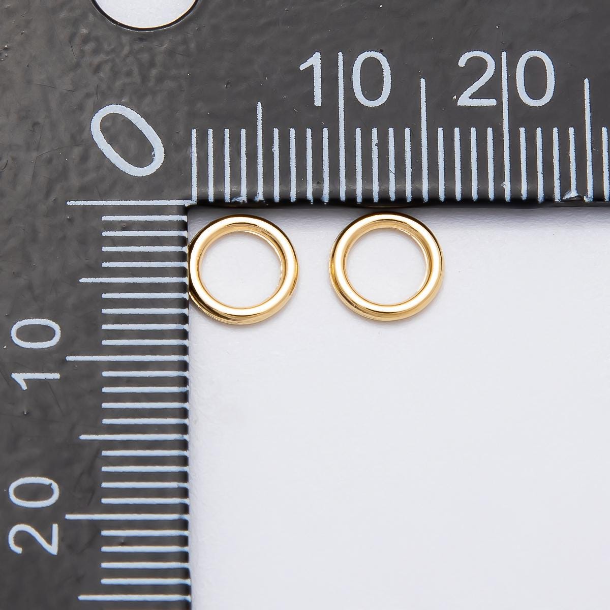 1 Pack 1mm x 7mm 16k Gold Filled Jump Ring O closure Connectors for Jewelry Making DIY Supply for custom necklace bracelet | FINDINGS-00135