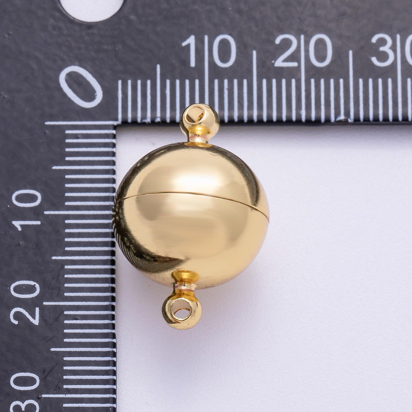 Big 24K Gold Filled magnetic jewelry clasp gold Ball clasp dainty Round style clasp for jewelry making findings FINDINGS-153