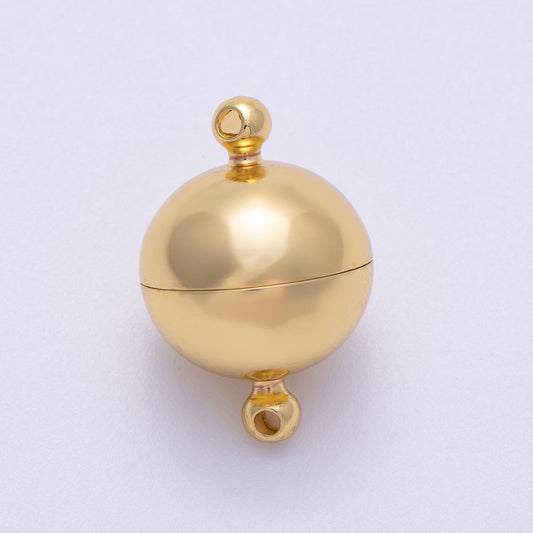 Big 24K Gold Filled magnetic jewelry clasp gold Ball clasp dainty Round style clasp for jewelry making findings FINDINGS-153