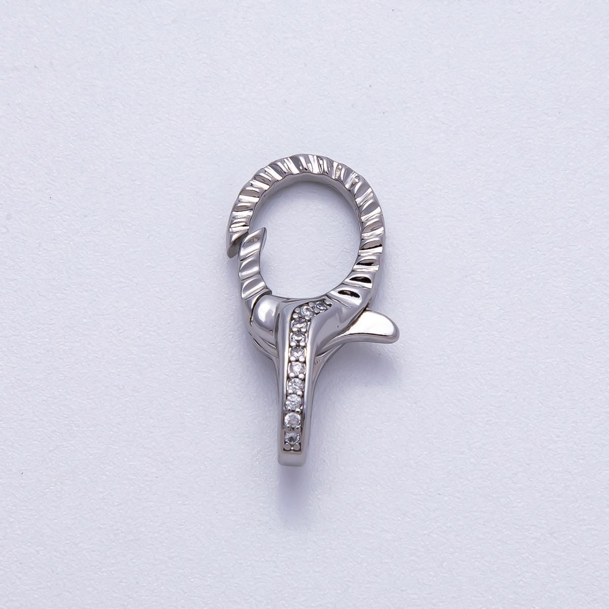 18K Gold Filled Textured Round Lobster Clasps Minimalist End Clasp for DIY Jewelry Findings-00160