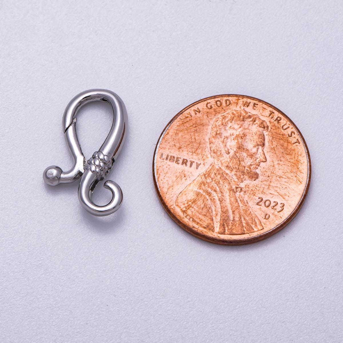14k gold filled 16.55mm curved tied s-hook clasps closure jewelry supply FINDINGS-161