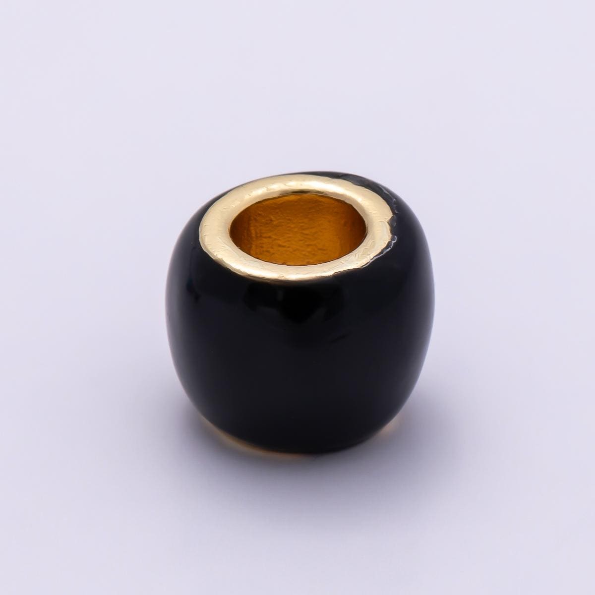 16k Gold Filled 8mm Colorful Enamel Spacer Bead Rondelle Charm Add on for Necklaces and Bracelets DIY Jewelry Making Supply | CHARMS-00302