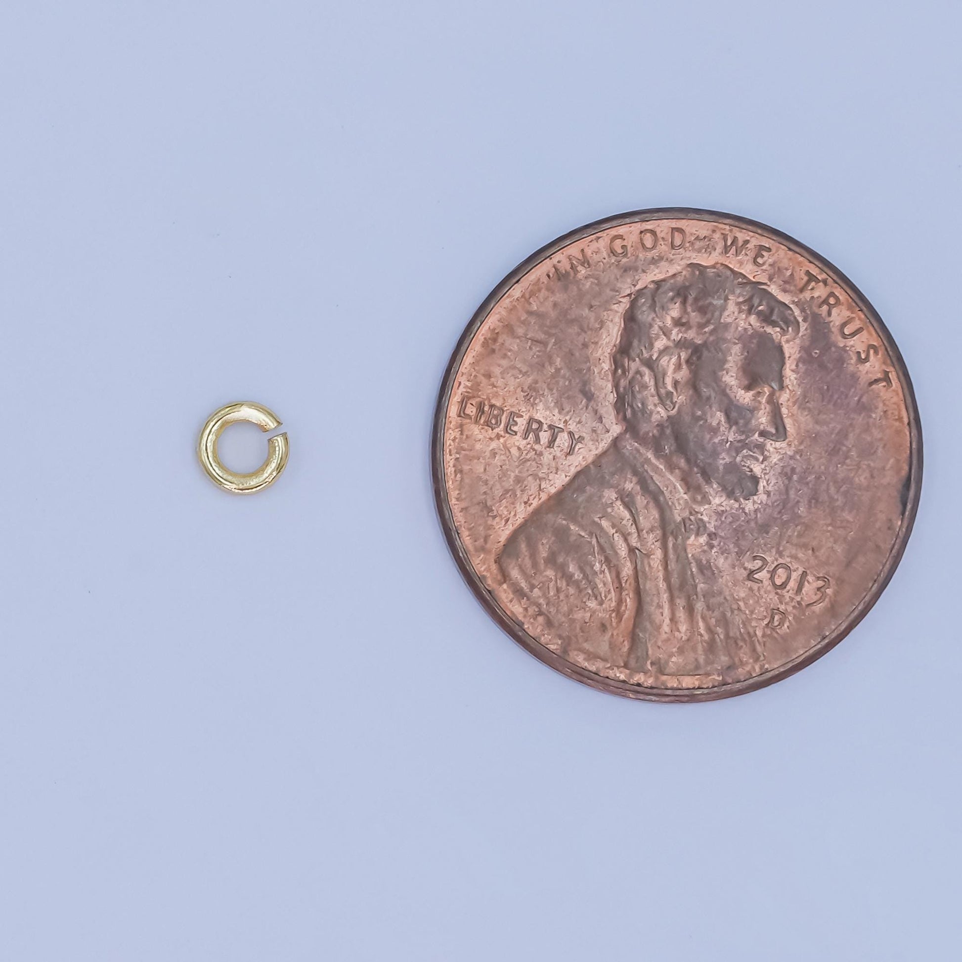 24K Gold Filled 3.5mm x 0.8mm Minimalist Jump Ring Finding Set in Gold & Silver | SP-1615