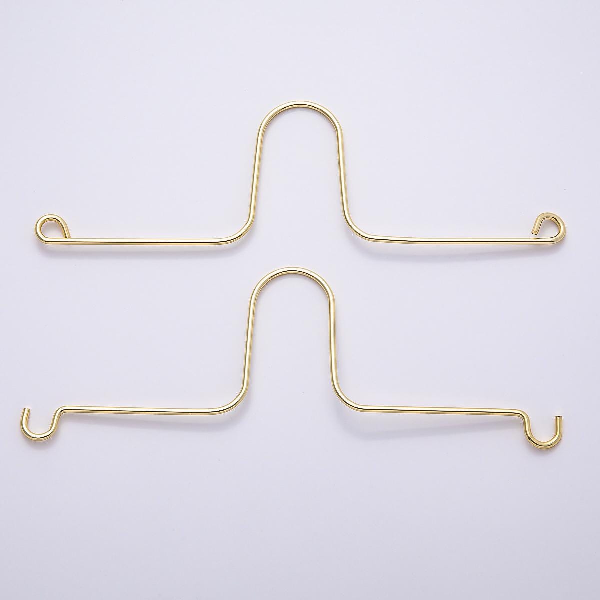 16k Gold Filled 170mm Wire Rearview Mirror Car Charm Hanger Findings Vehicle Hanging Decor Making Craft Supply | WA-4478