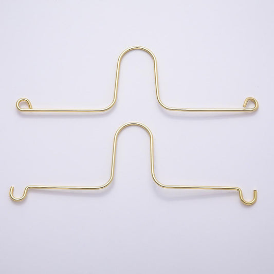 16k Gold Filled 170mm Wire Rearview Mirror Car Charm Hanger Findings Vehicle Hanging Decor Making Craft Supply | WA-4478