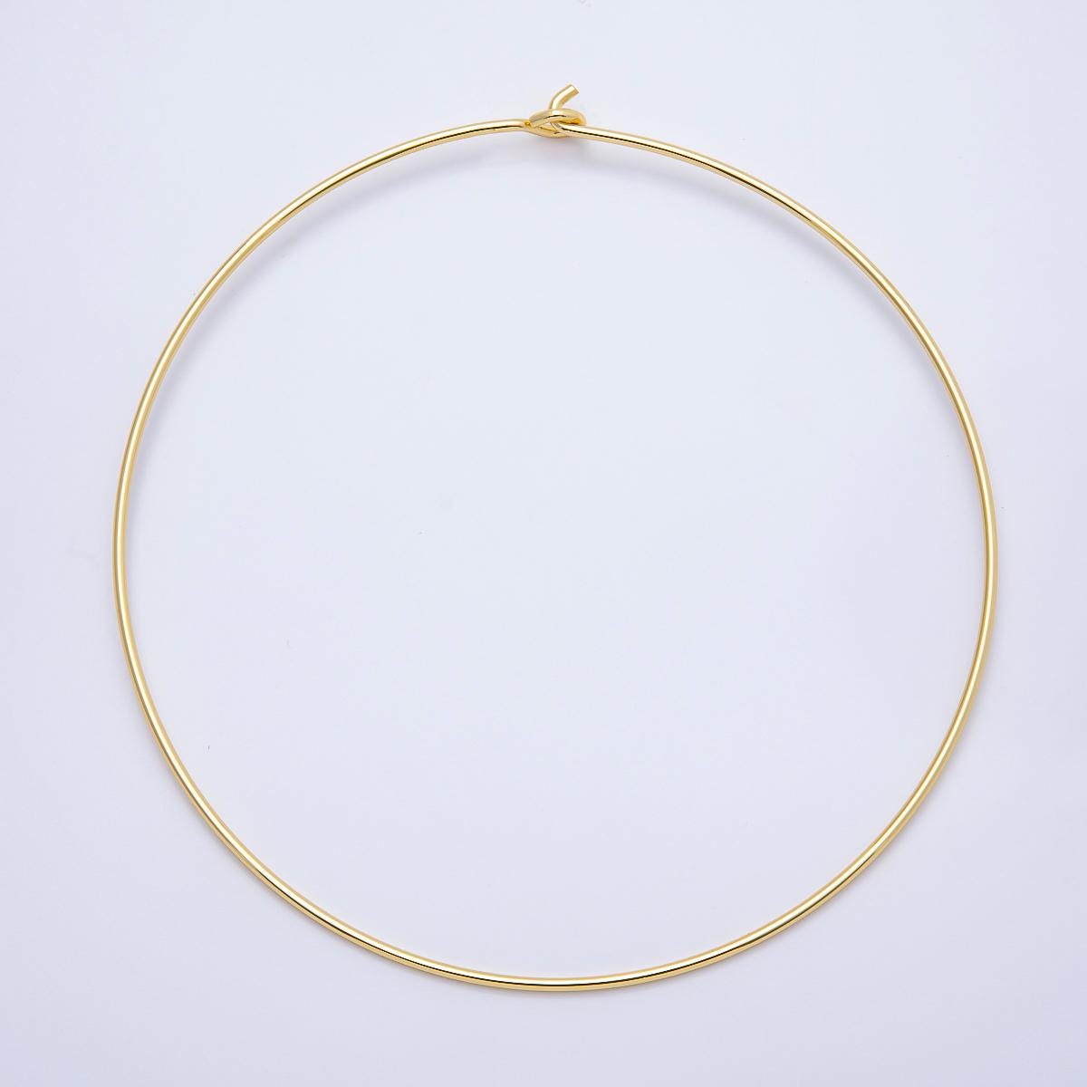 Minimalist 14k Gold Filled Choker Necklace Cuff Necklace for Personalized Charm Beads Jewelry WA-4443