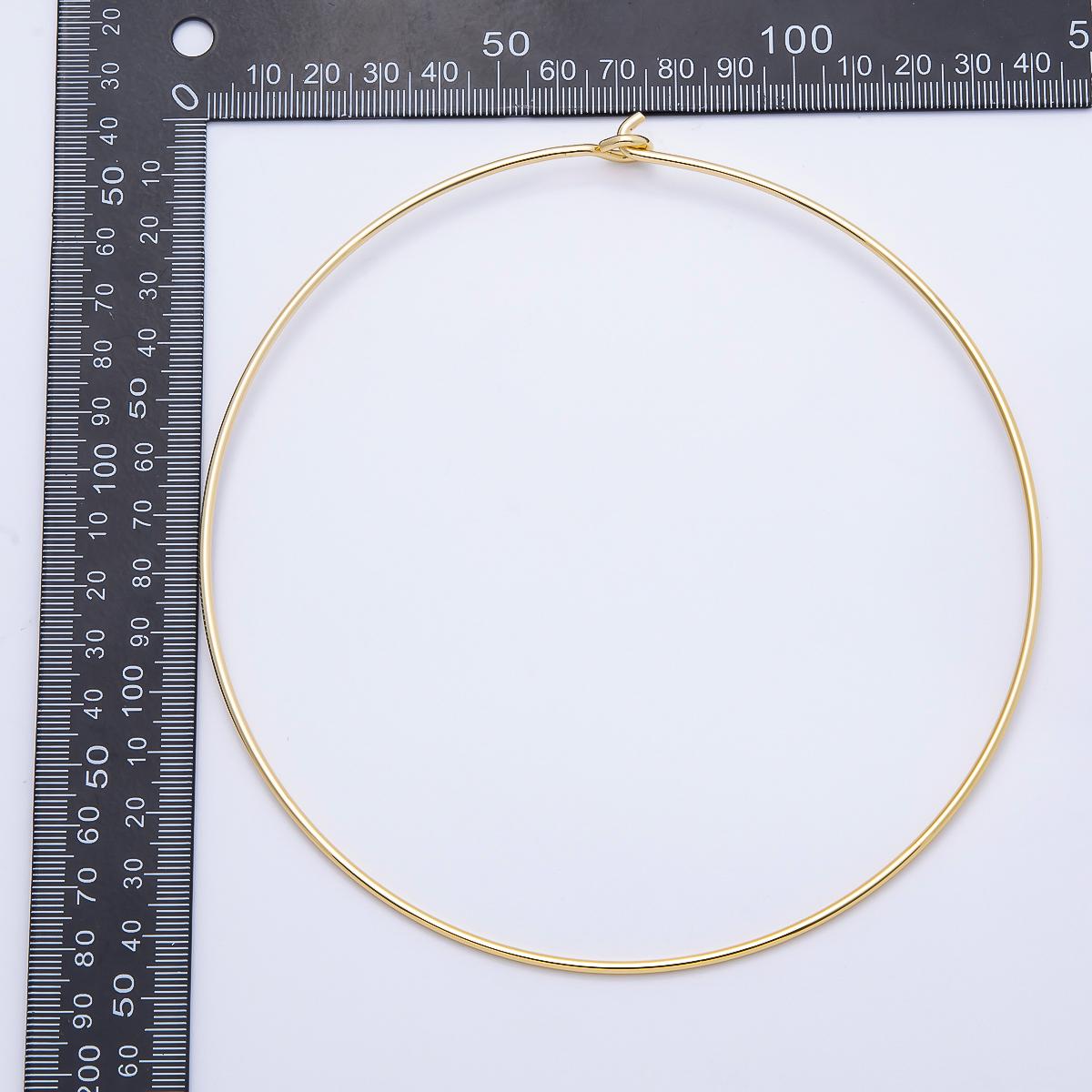 Minimalist 14k Gold Filled Choker Necklace Cuff Necklace for Personalized Charm Beads Jewelry WA-4443