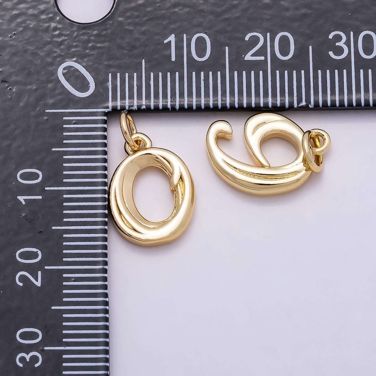 Dainty Gold Number Charm Pendant Lucky Number Age Birthday Pendant | Charms-878