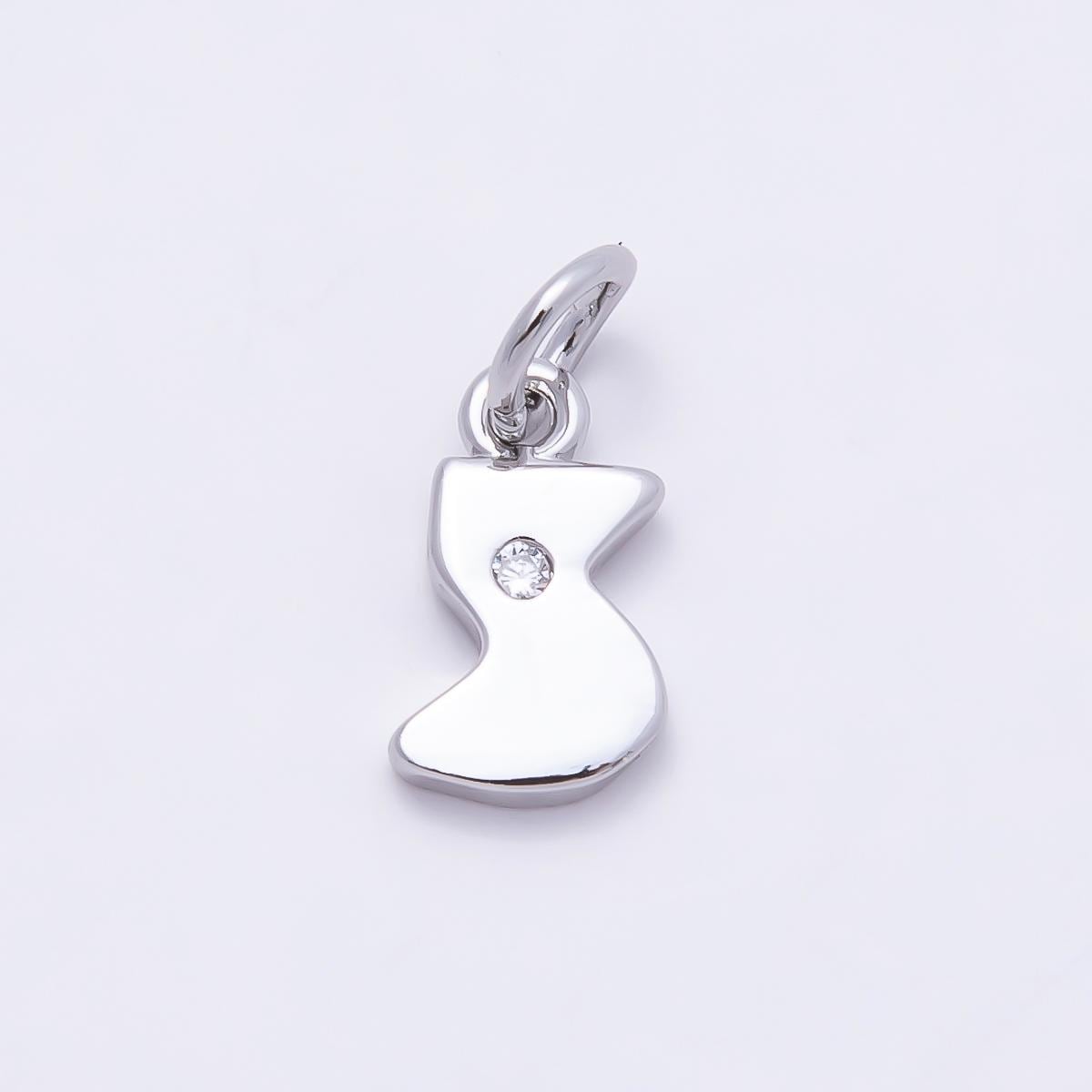 Silver Number Pendant Number Charm for DIY Jewelry Finding Necklace Bracelet Charms-899