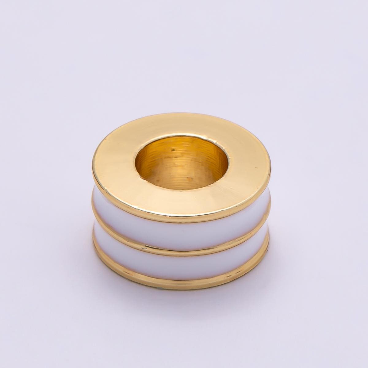 16k Gold Filled 10mm Colorful Enamel Rondelle Spacer Beads Disc Charm for Jewelry Making Supplies for custom Necklace Bracelet | BEADS-00327