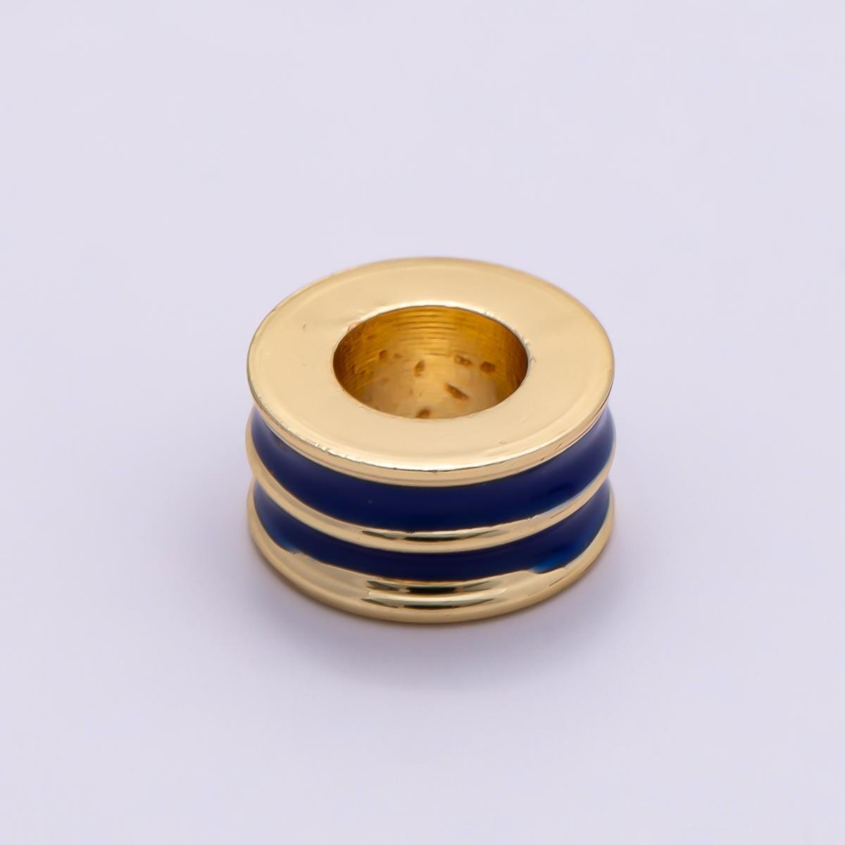 16k Gold Filled 10mm Colorful Enamel Rondelle Spacer Beads Disc Charm for Jewelry Making Supplies for custom Necklace Bracelet | BEADS-00327