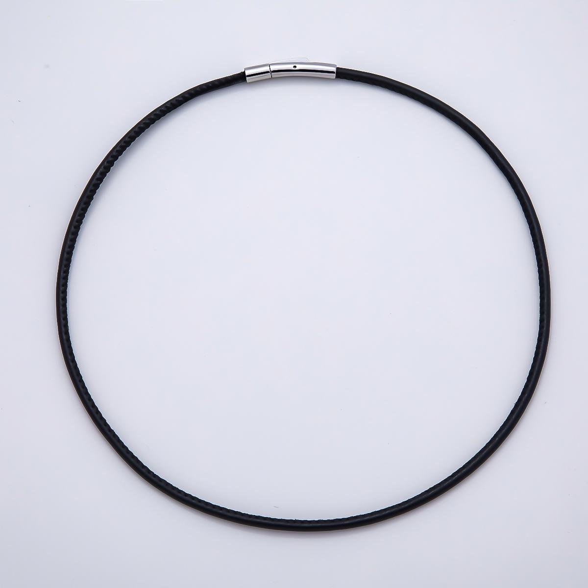 18K Gold Filled 4mm Black, Brown, Red, Blue Fall Faux Leather Cord 19 Inch Necklace Trendy Fashion Accessory | WA-3853