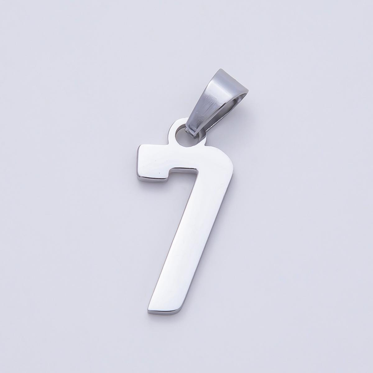 Stainless Steel 23mm Sport Jersey Varsity Number Pendant DIY Supply for Custom Necklace and Bracelet Lucky Charm | Charms-00991
