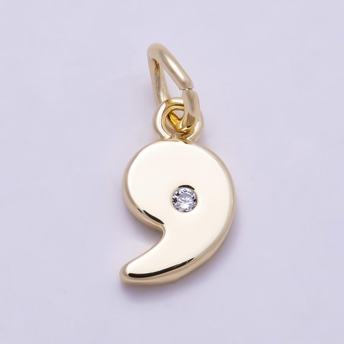 18K Gold Filled Number Charm Cute Numerical Pendant Lead Free Cadmium Free Nickel Personalize Bracelet Necklace Supply Charm-896