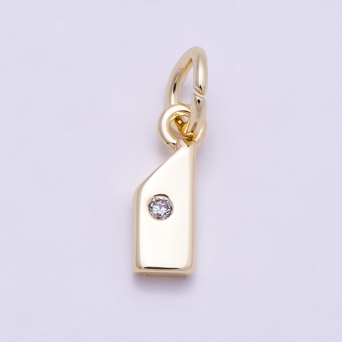 18K Gold Filled Number Charm Cute Numerical Pendant Lead Free Cadmium Free Nickel Personalize Bracelet Necklace Supply Charm-896