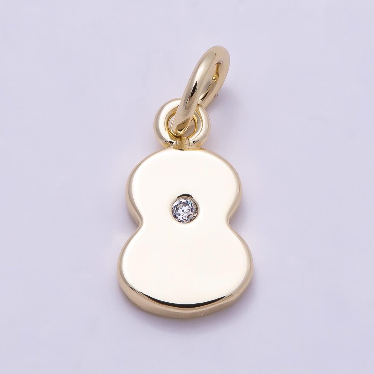 18K Gold Filled Number Charm Cute Numerical Pendant Lead Free Cadmium Free Nickel Personalize Bracelet Necklace Supply Charm-896