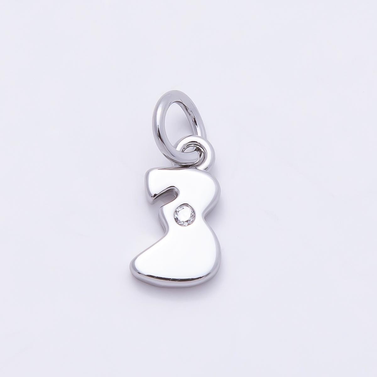 Silver Number Pendant Number Charm for DIY Jewelry Finding Necklace Bracelet Charms-899