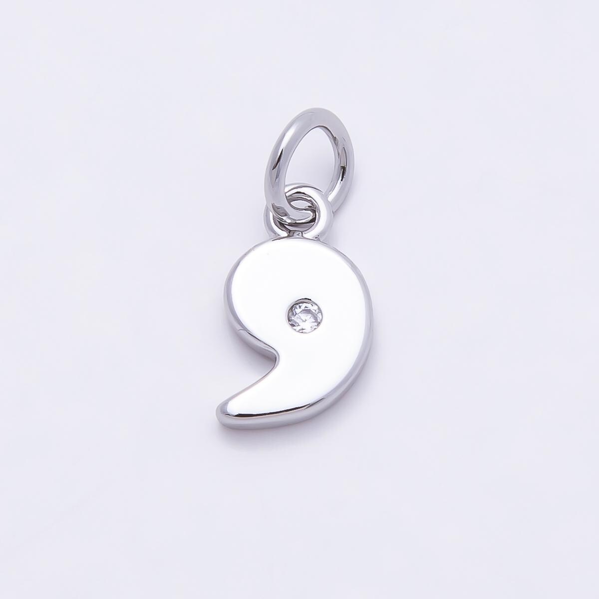 Silver Number Pendant Number Charm for DIY Jewelry Finding Necklace Bracelet Charms-899