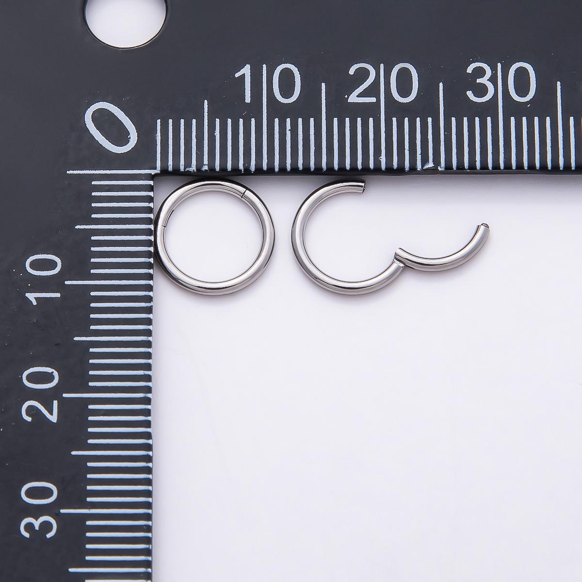 Stainless Steel 10mm Minimalist Pull Gate Round Finding Silver Spring Ring Clasp Bead Charm Holder Chain DIY Jewelry Supply | Findings-00207