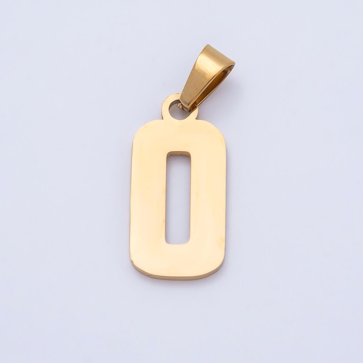 PVD Stainless Steel 23mm Sport Jersey Varsity Number Pendant Lucky Jersey Tag DIY Supply for custom Necklace and Bracelet | Charms-00981