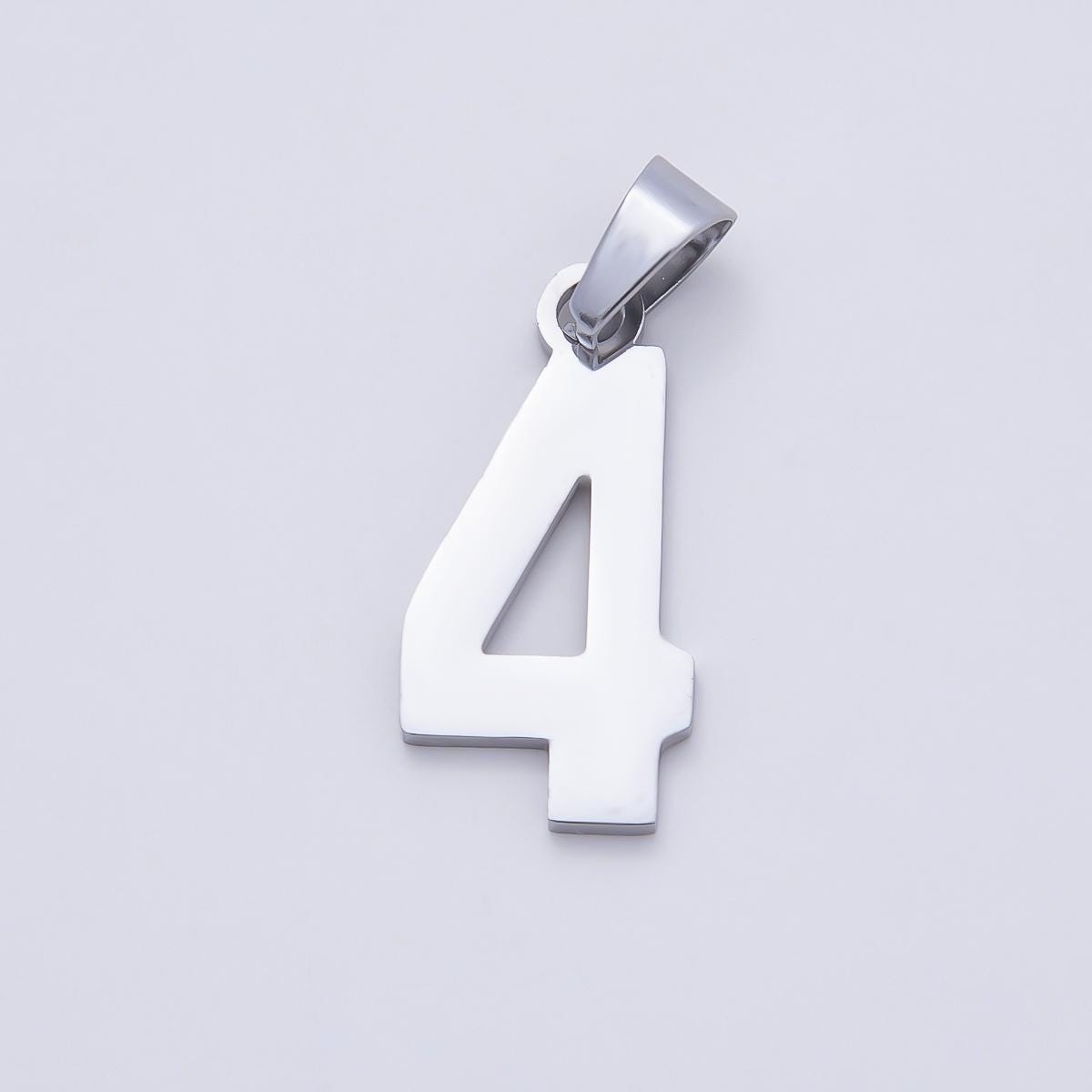 Stainless Steel 23mm Sport Jersey Varsity Number Pendant DIY Supply for Custom Necklace and Bracelet Lucky Charm | Charms-00991