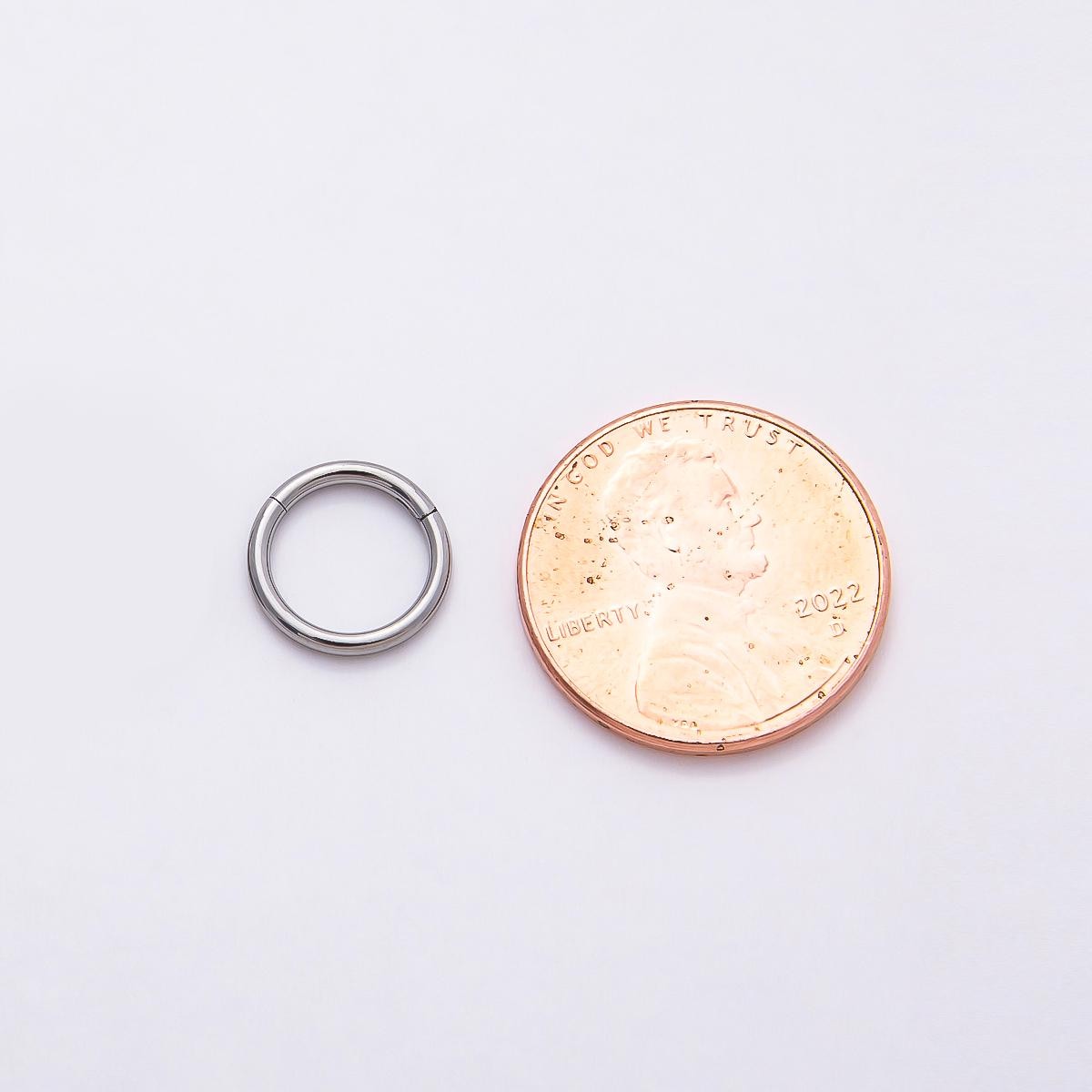Stainless Steel 10mm Minimalist Pull Gate Round Finding Silver Spring Ring Clasp Bead Charm Holder Chain DIY Jewelry Supply | Findings-00207