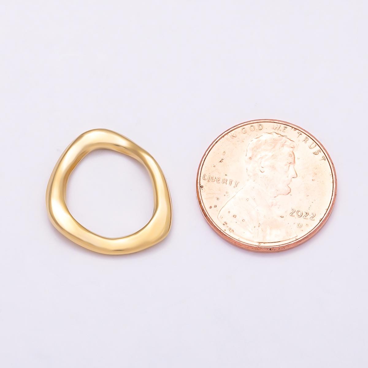 Stainless Steel 18mm Geometric Abstract Link Finding Irregular Abstract Statement Jewelry Gift for Her DIY Necklace Supply | Findings-00173