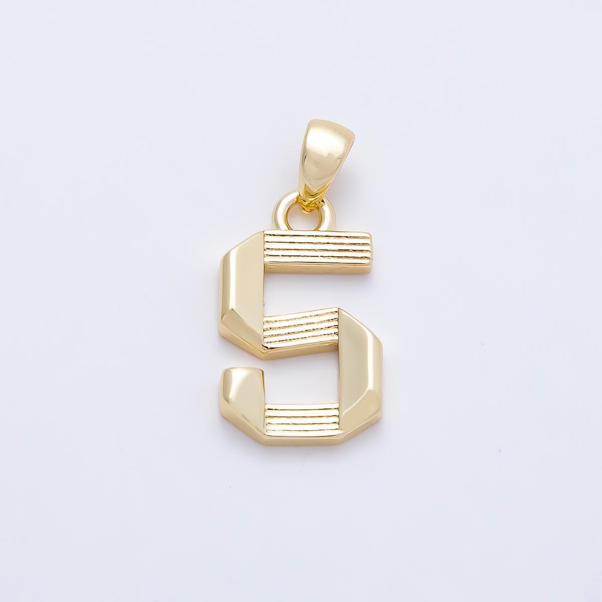 Gold Number Pendant Charm 16k Gold Filled Number Charm, Lucky Number Pendant, Personalized Jewelry, DIY Jewelry Making Supplies Charms-128