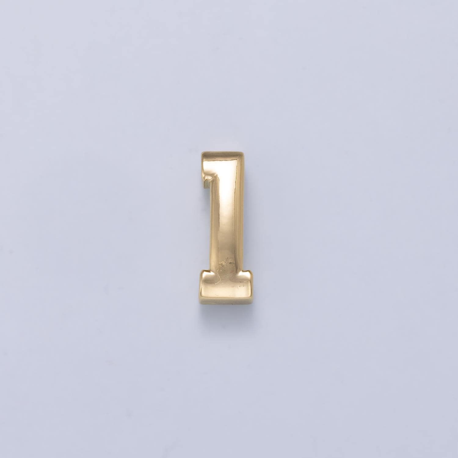 24k Gold Filled Varsity Number Beads charm Sport Number Spacer 3D Gold digit number 1 2 bubble Cord Bracelet Supply