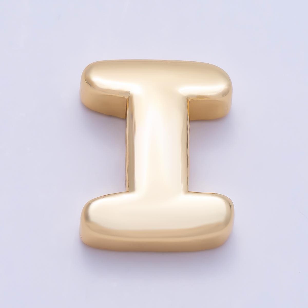16K Gold Filled 20mm Minimalist Chubby Initial Letter A-Z Alphabet Personalized Bead Dainty Monogram Necklace Supply Jewelry | Beads-00414