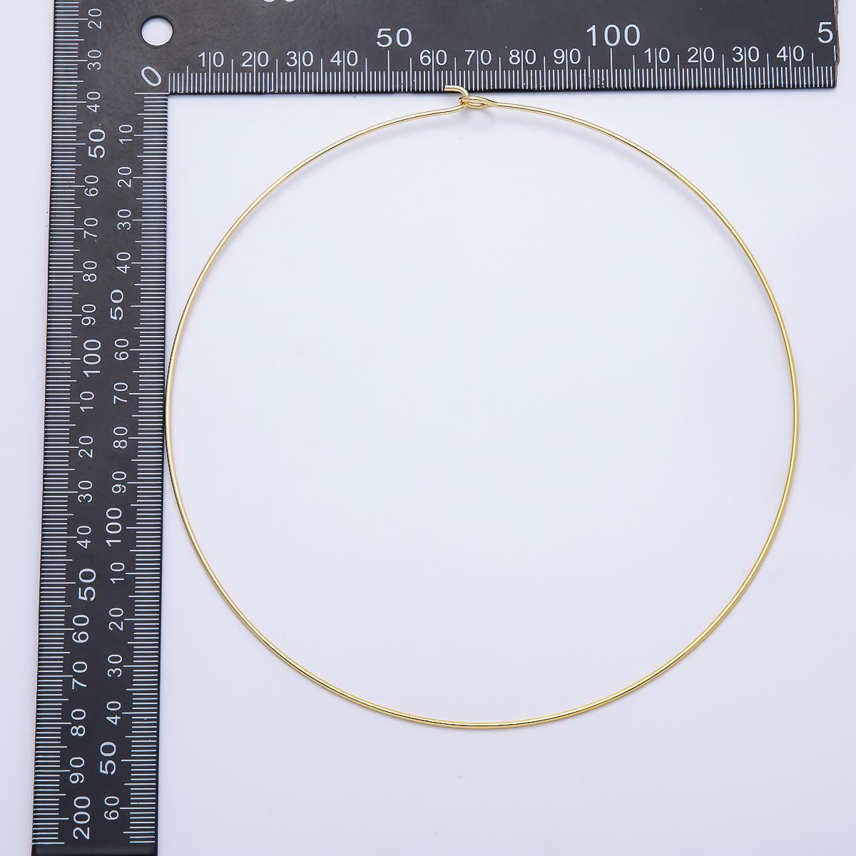 Minimalist 14k Gold Filled Choker Necklace Cuff Necklace for Personalized Charm Beads Jewelry WA-4444