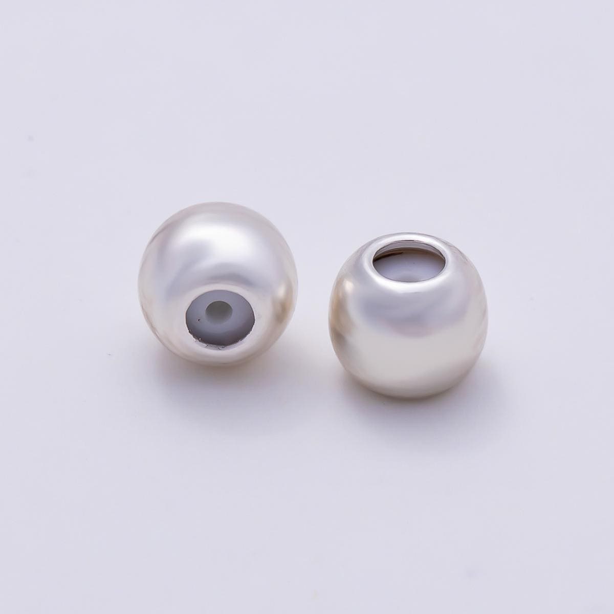 Silver 5mm Round Silicone Stopper Bead Findings | FINDINGS-00407