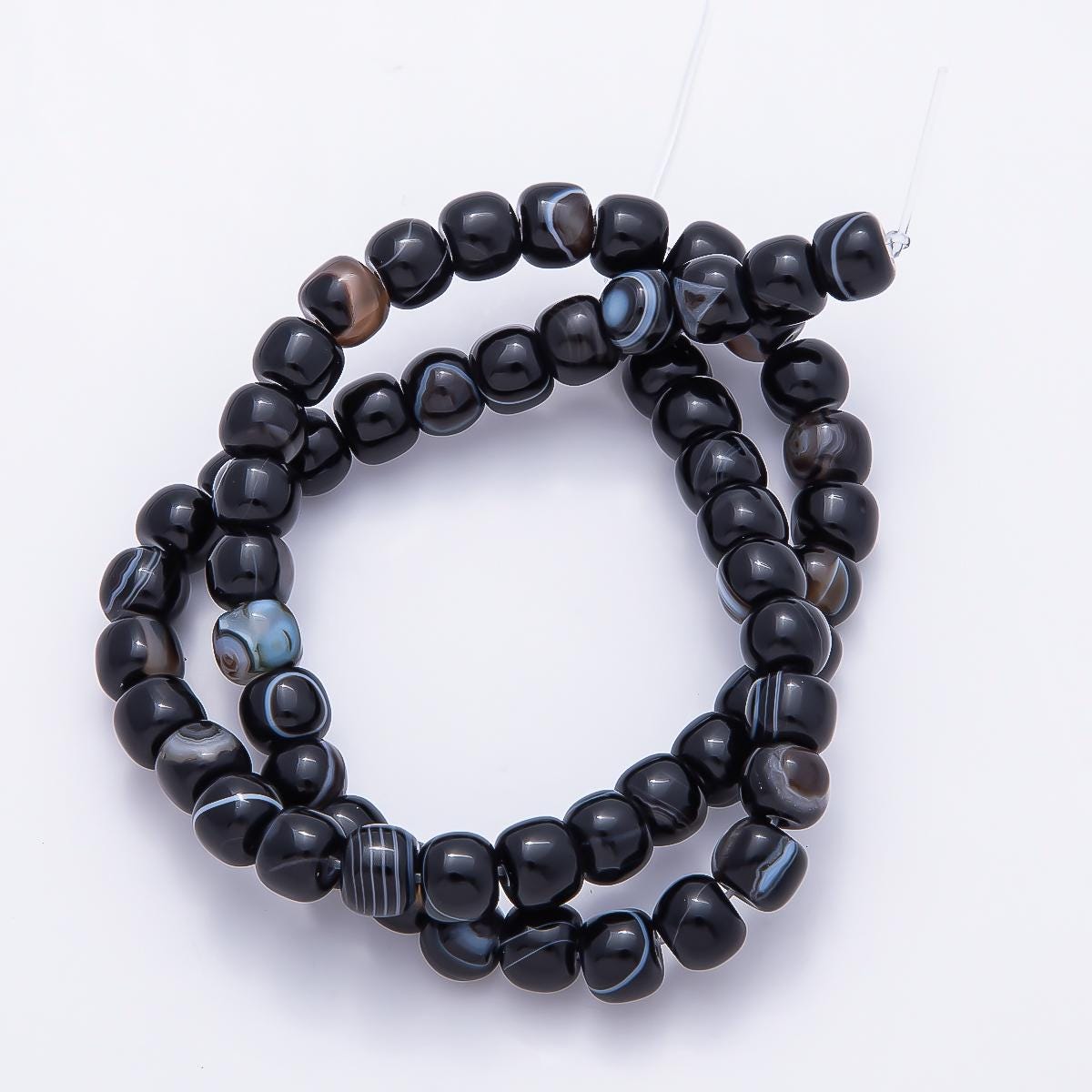 Natural Dyed Agate Stone Barrel Beads, Smooth cylinder Beads 9.5 x 7.4 mm Wholesale Beaded By Strand WA-4775