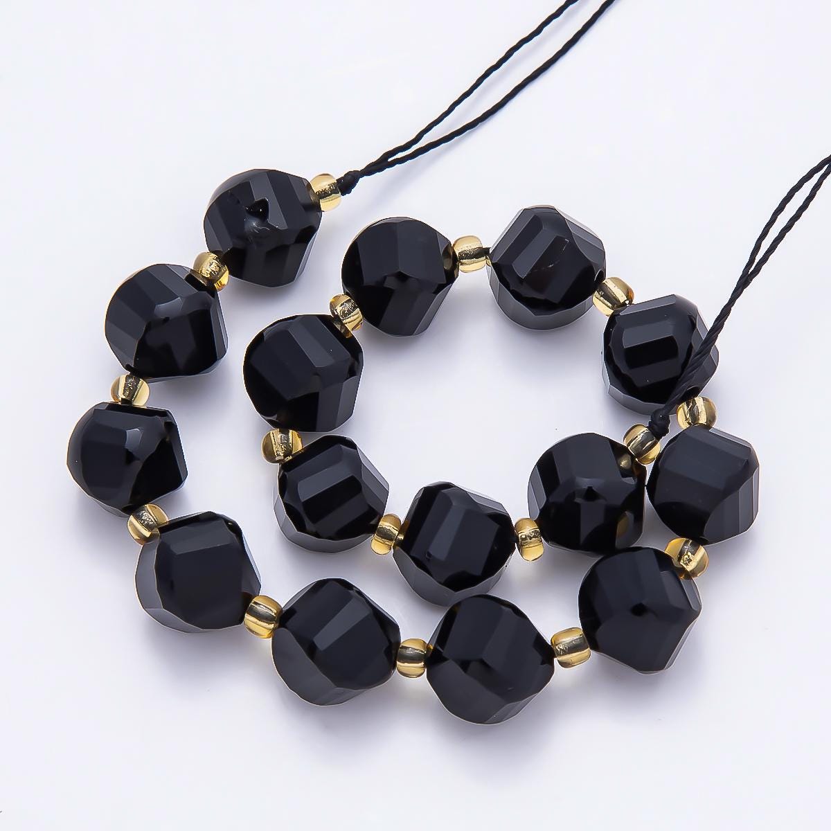 9mm Faceted Nugget Gemstone Beads | Organic Freeform Natural Dyed Stone Beads | Designer Jewelry Making Supplies WA-4760