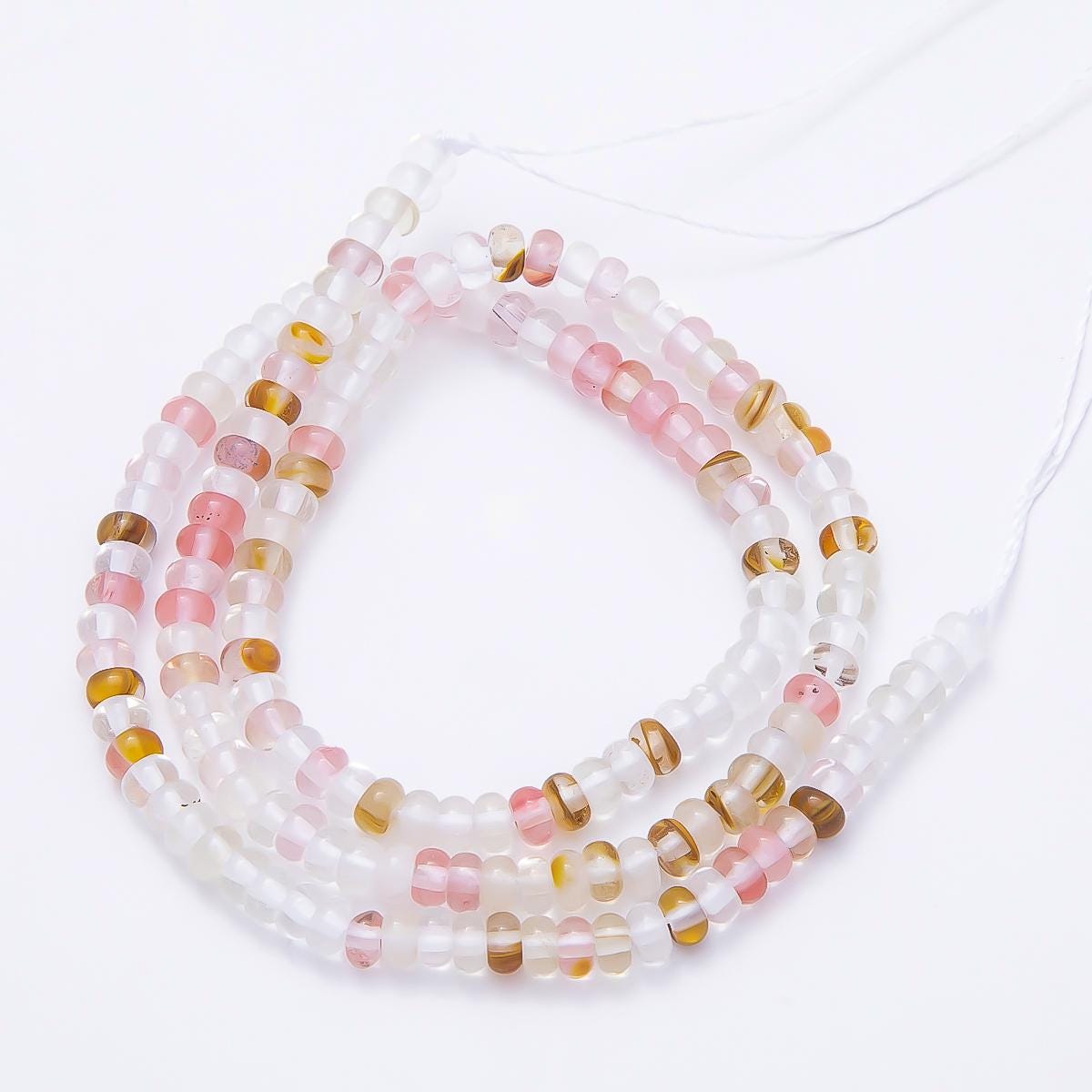 4mm Gemstone Heishi Beads Natural Stone Rondelle beads Spacers Rounded beads by Strand Wholesale for jewelry making WA-00037