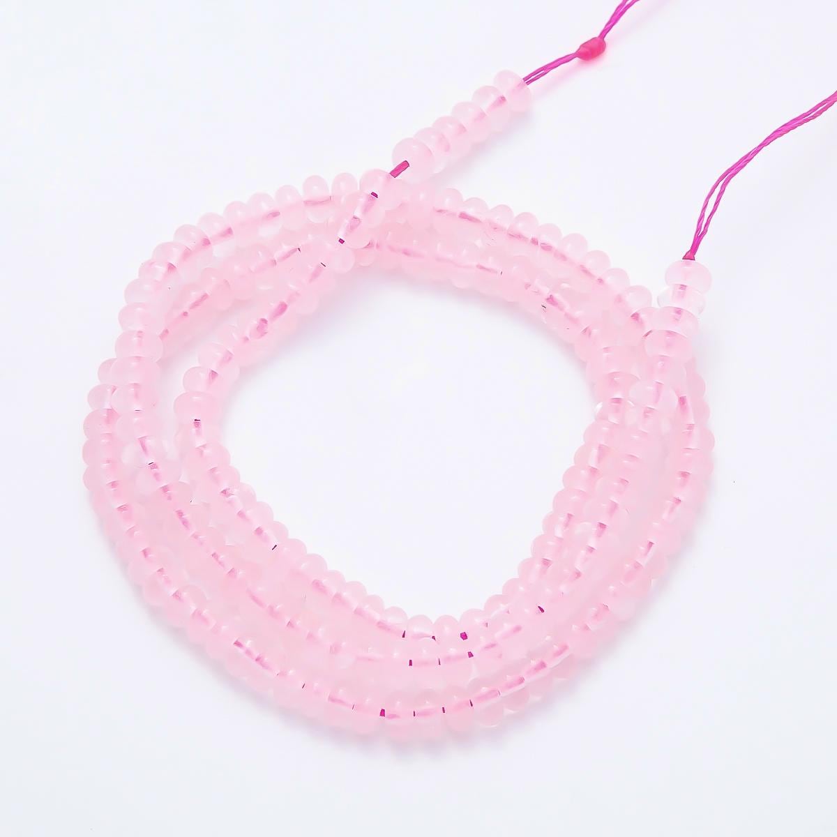 4mm Gemstone Heishi Beads Natural Stone Rondelle beads Spacers Rounded beads by Strand Wholesale for jewelry making WA-00037