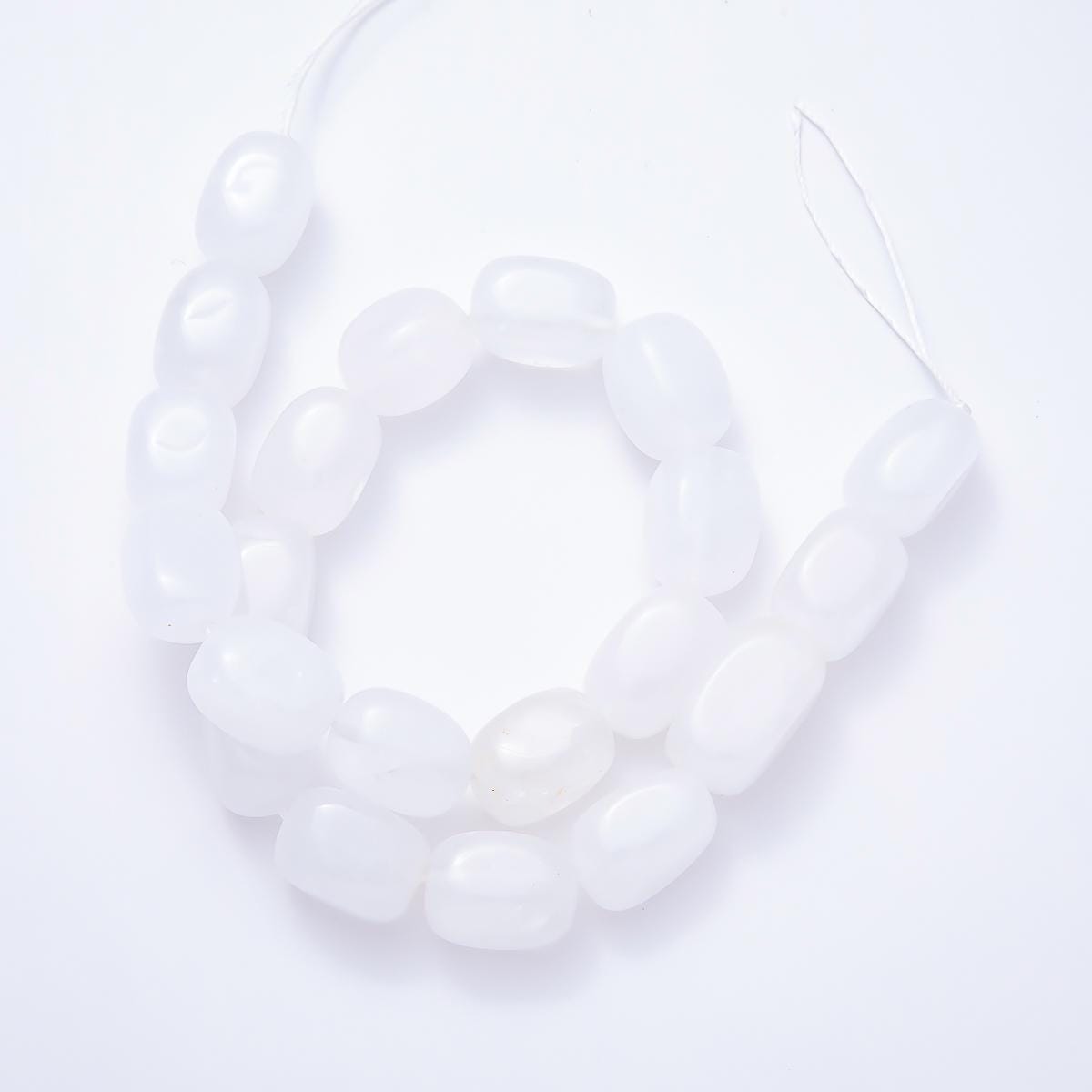12.3mm Natural Gemstone Bead Strand Findings White Quartz, Rose Quartz, Green Aventurine, Tiger Stone DIY Jewelry Making Supply | WA-00492