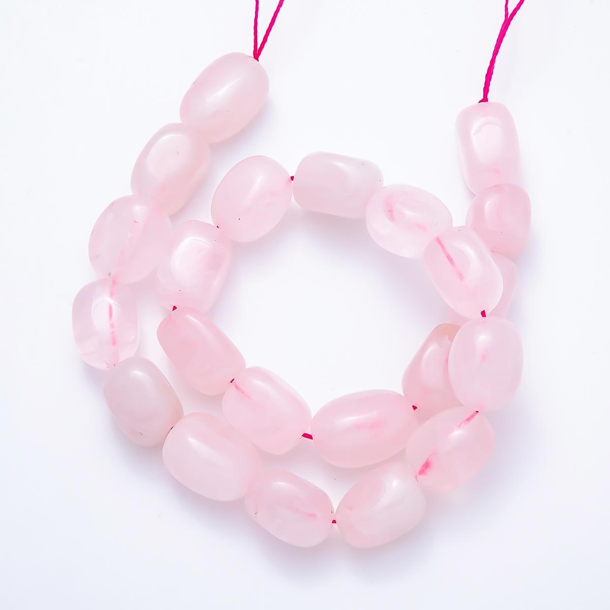 12.3mm Natural Gemstone Bead Strand Findings White Quartz, Rose Quartz, Green Aventurine, Tiger Stone DIY Jewelry Making Supply | WA-00492