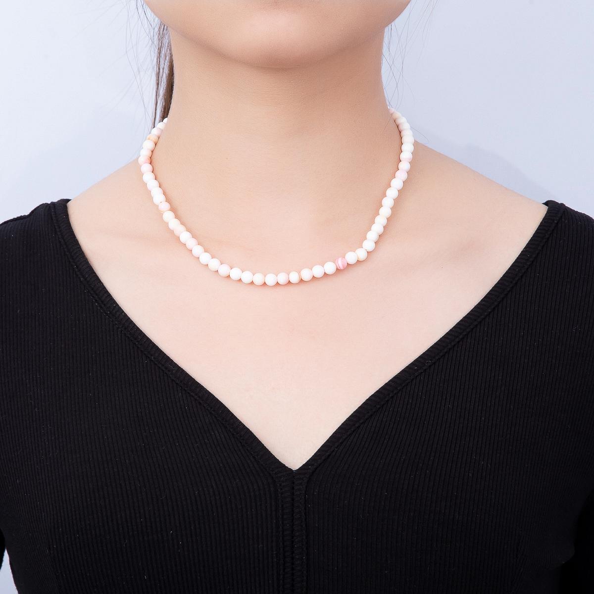 Pastel Beaded Choker 17inch Necklace + 2inch Extender Summer Beach Jewelry Gift for Her DIY Supply for custom Necklace & Bracelet | WA-00408