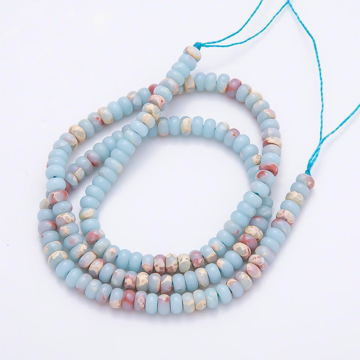 4mm Gemstone Heishi Beads Natural Stone Rondelle beads Spacers Rounded beads by Strand Wholesale for jewelry making WA-00037