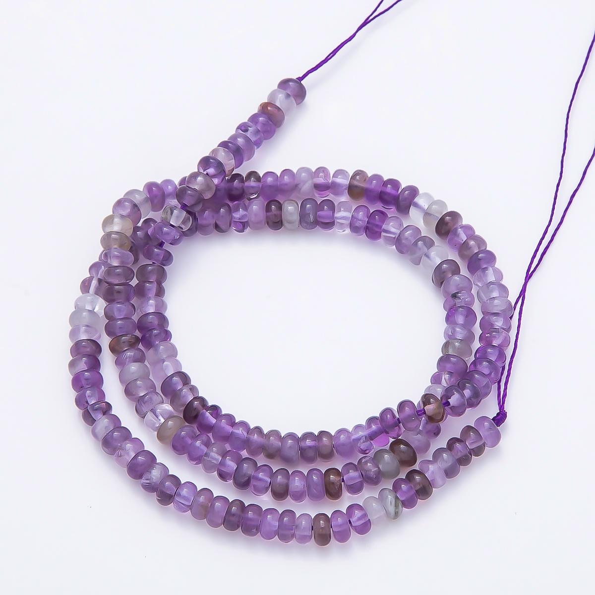 4mm Gemstone Heishi Beads Natural Stone Rondelle beads Spacers Rounded beads by Strand Wholesale for jewelry making WA-00037