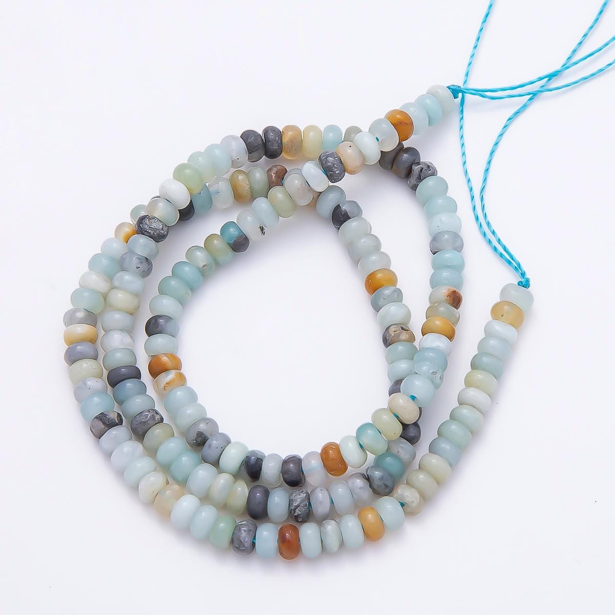 4mm Gemstone Heishi Beads Natural Stone Rondelle beads Spacers Rounded beads by Strand Wholesale for jewelry making WA-00037