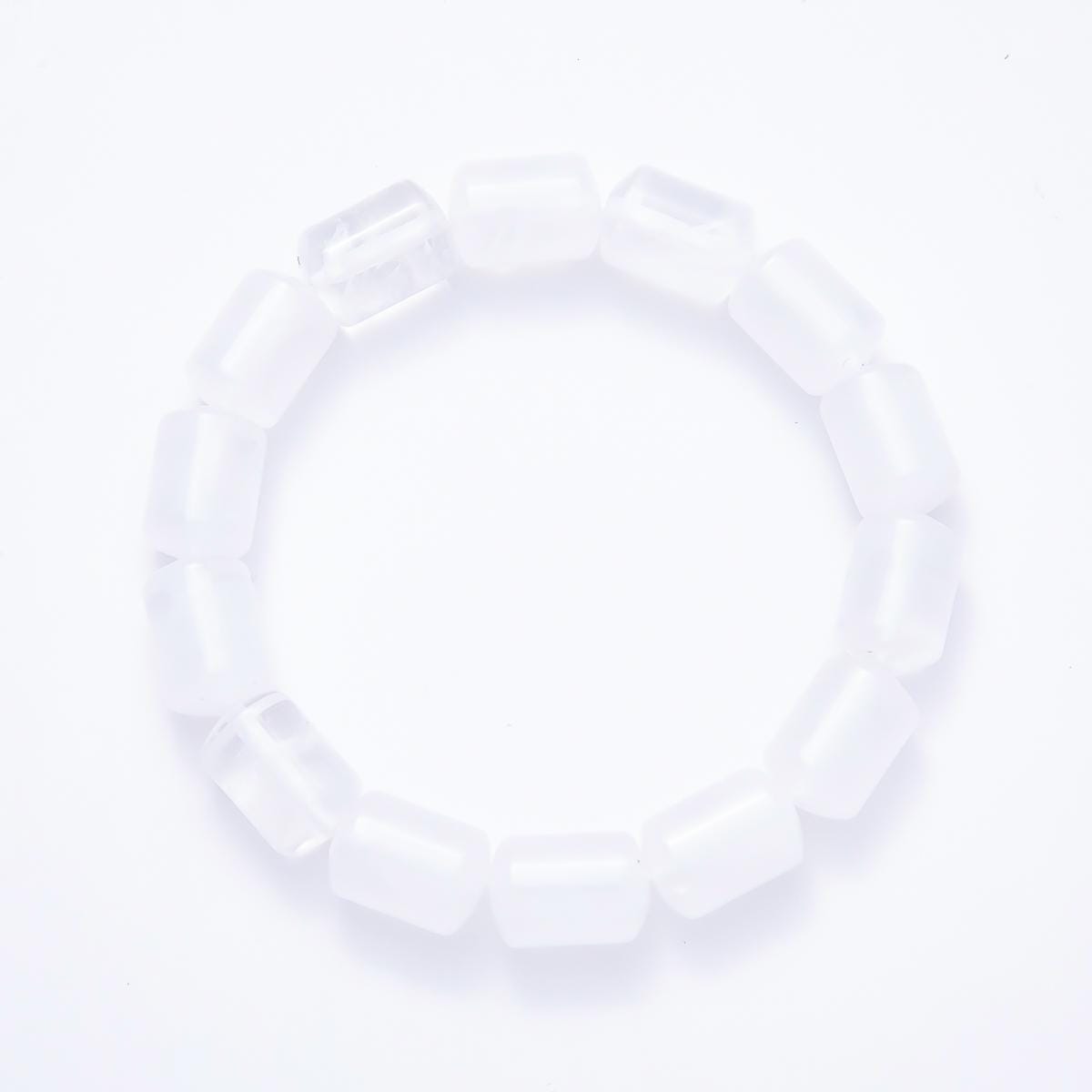 16K Gold Filled 10mm Clear Quartz, Amethyst, Aventurine, Rose Quartz, Tiger Eye Tube Gemstone Stretch Bracelet | WA-02243