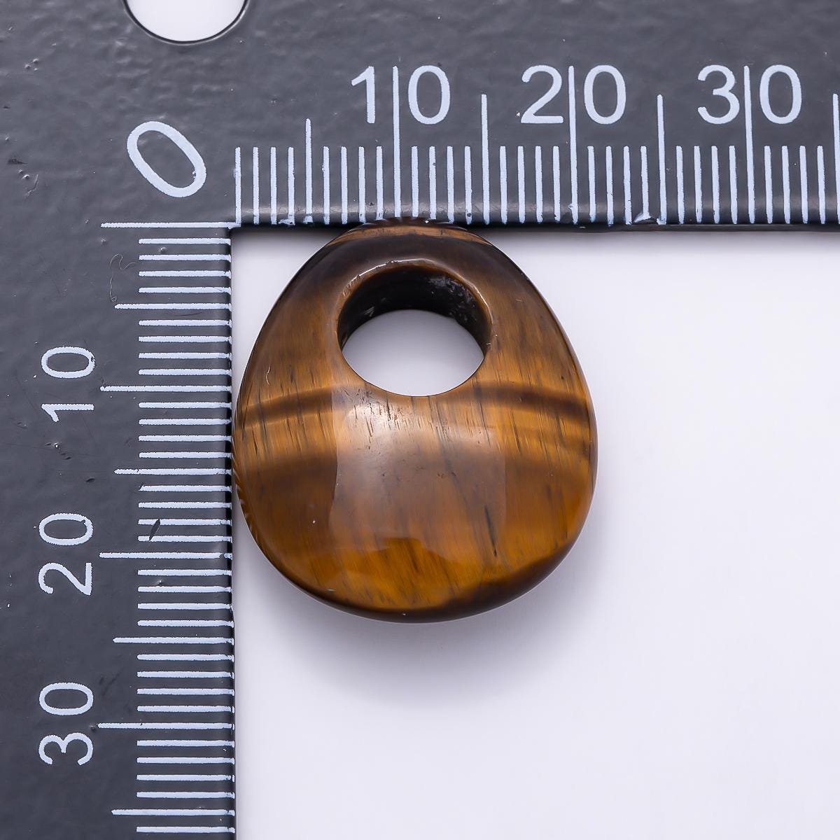 Gemstone Oval Donut Pendant Beads Cord Necklace Charm Drop Charm Semi Precious Stone Findings-470