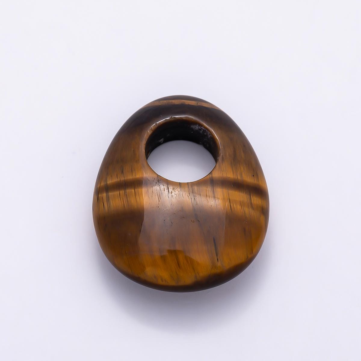 Gemstone Oval Donut Pendant Beads Cord Necklace Charm Drop Charm Semi Precious Stone Findings-470